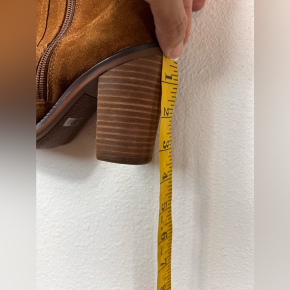 Franco Sarto Knee High Suede Side Zip Boots Size 6.5 - Picture 6 of 11